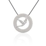 The Teacher Angel on Flower of Life Pendant (large) The Teacher Angel on Flower of Life Pendant (large)