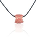 Flower Of Life Silver Bead Pendant With Enamel Flower Of Life Silver Bead Pendant With Enamel