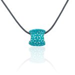 Flower Of Life Silver Bead Pendant With Enamel Flower Of Life Silver Bead Pendant With Enamel