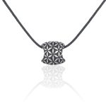 Flower Of Life Silver Bead Pendantl Flower Of Life Silver Bead Pendantl