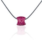 Flower Of Life Silver Bead Pendant With Enamel Flower Of Life Silver Bead Pendant With Enamel