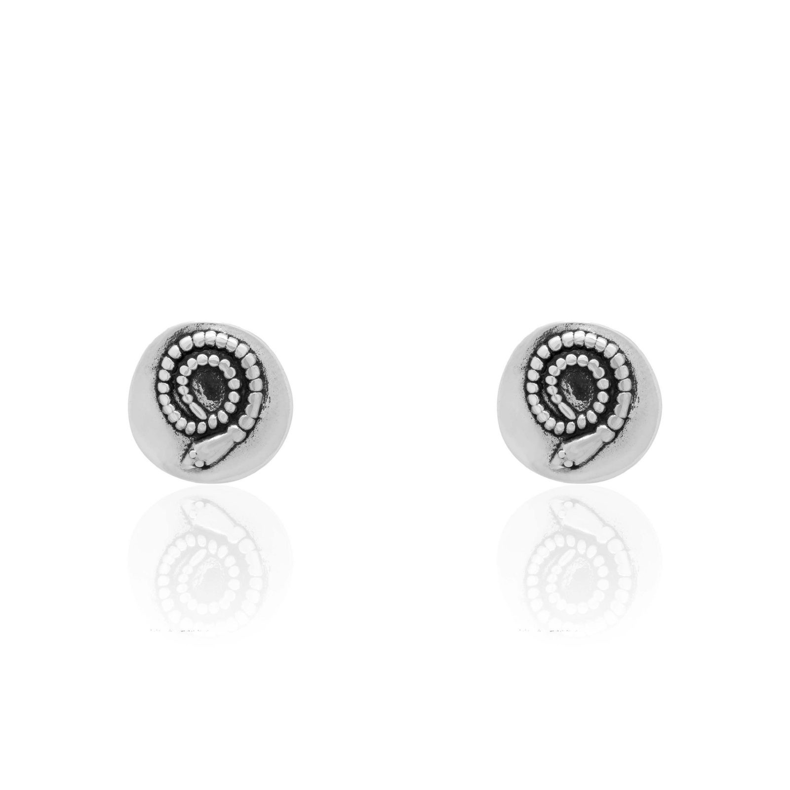 Spiral Schlange Ohrringe  Silber
