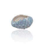 Blume Des Lebens Ring Mit Emaille (Breit) Blume Des Lebens Ring Mit Emaille (Breit)