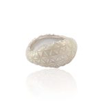 Blume Des Lebens Ring Mit Emaille (Breit) Blume Des Lebens Ring Mit Emaille (Breit)