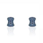 Flower Of Life Bronze Earrings With Enamel