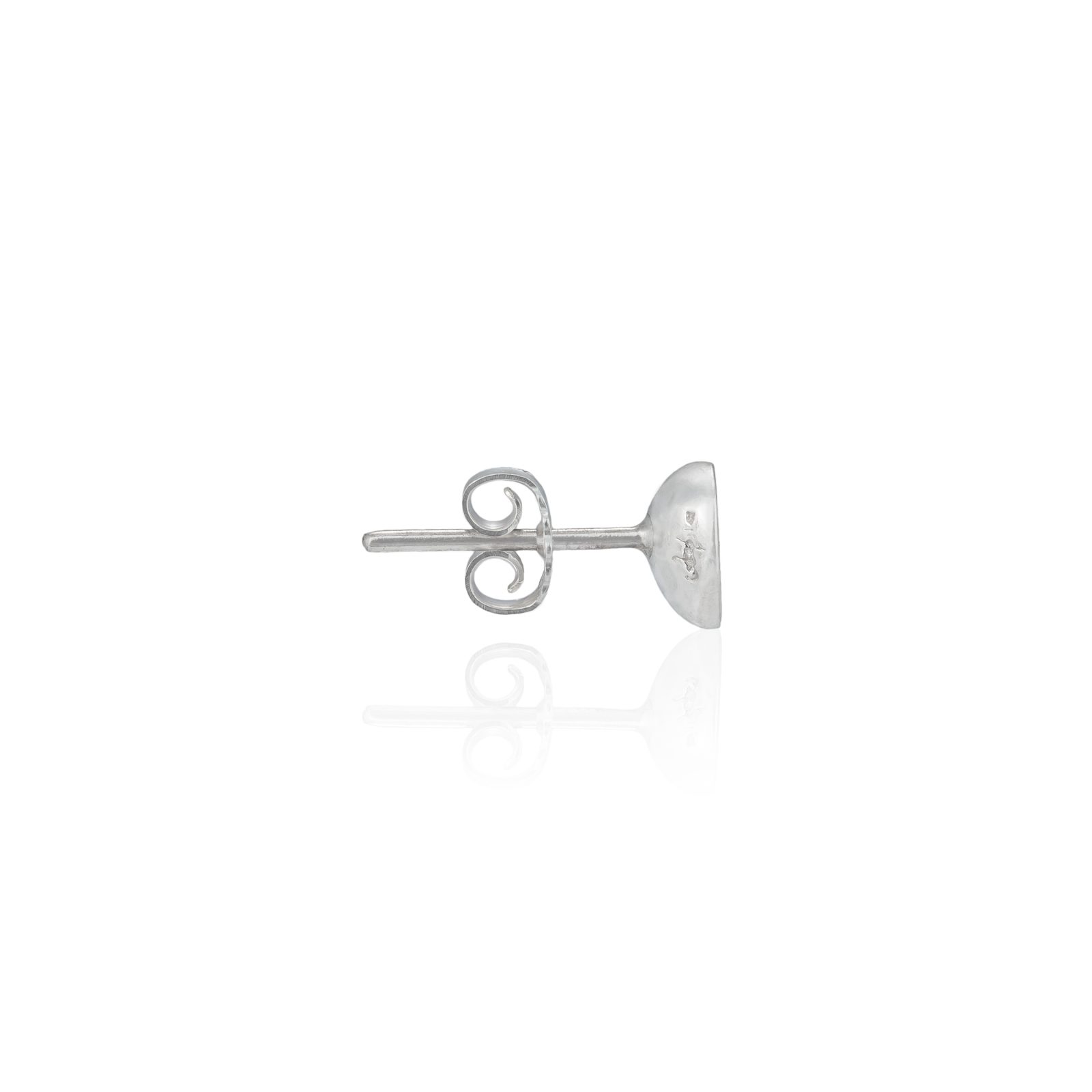 Tropfen der Freude Herz Silber Ohrstecker