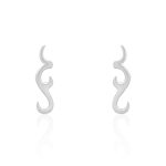Natural Minimalist Form Silver Earrings Natural Minimalist Form Silver Earrings