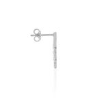 Natural Minimalist Form Heart Shape Silver Earrings With Enamel (small) Natural Minimalist Form Heart Shape Silver Earrings With Enamel (small)