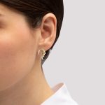 Natural Minimalist Form Heart Shape Silver Earrings With Enamel (small) Natural Minimalist Form Heart Shape Silver Earrings With Enamel (small)